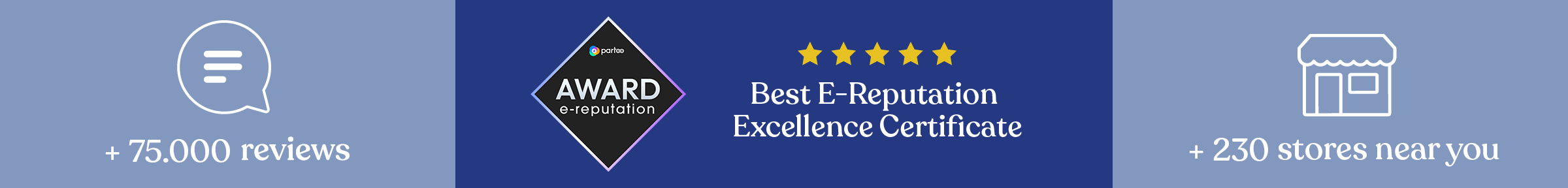 Certificate of excellence for the best e-reputation - Bed's mattress reviews